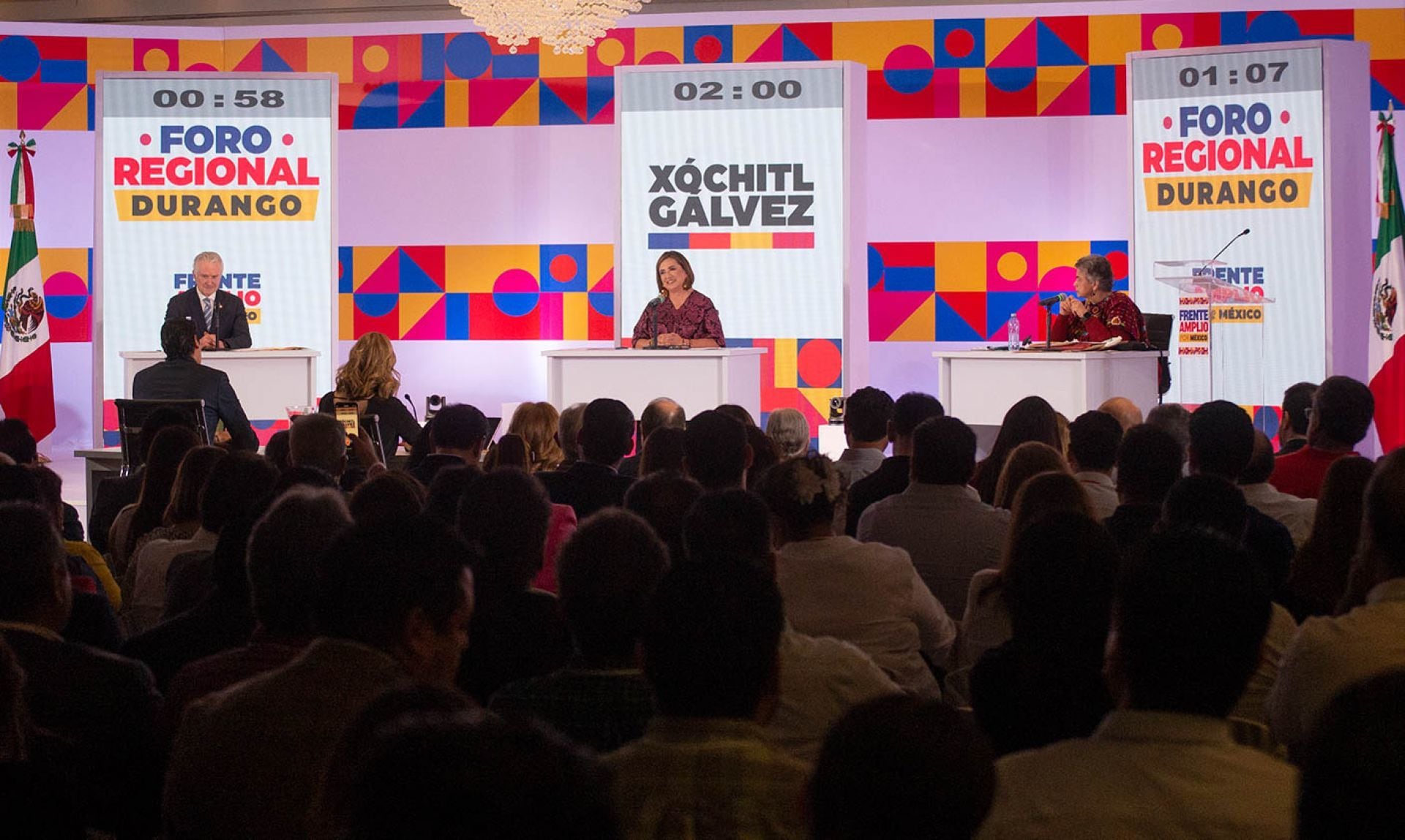Xóchitl Gálvez, Beatriz Paredes y Santiago Creel llegan a la capital de Durango para participar en el primer foro de diálogo denominado “Vivir en México y ejercer derechos”