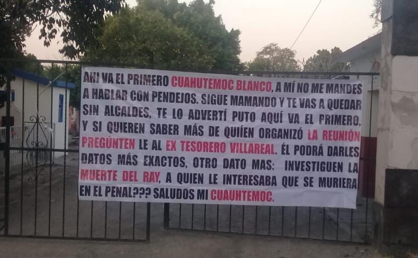 Narcomanta dirigida a Cuauhtémoc Blanco