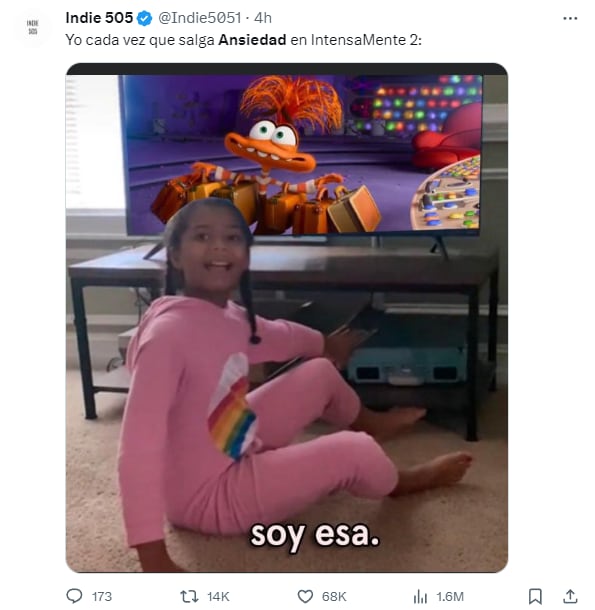 Memes de Ansiedad, la nueva emoción de Riley en Intensamente 2