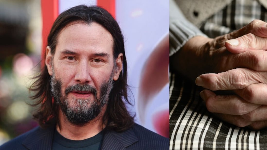 El tierno gesto que Keanu Reeves tuvo con una abuelita; se parece a su difunto esposo