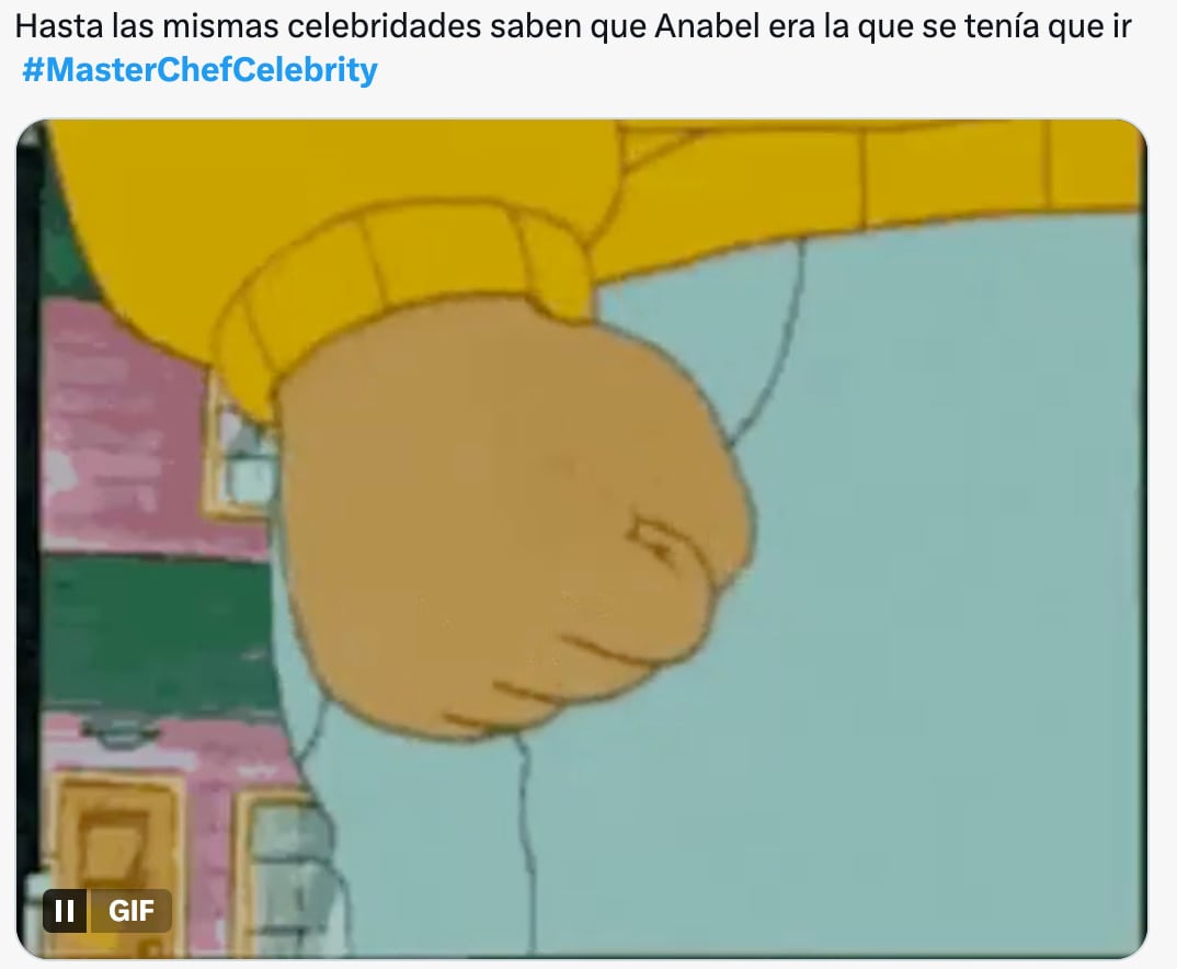 Memes de la eliminación de Chef en proceso de MasterChef Celebrity 2025