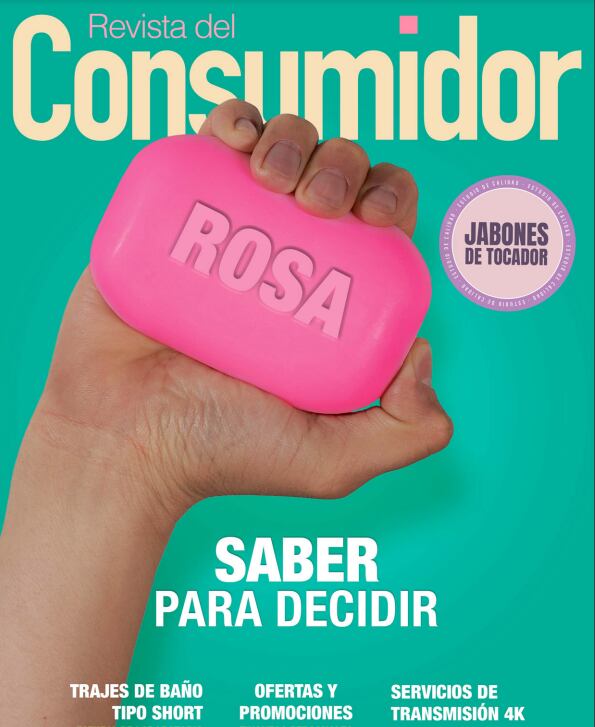 Estudio de jabones de tocador en la Revista del Consumidor