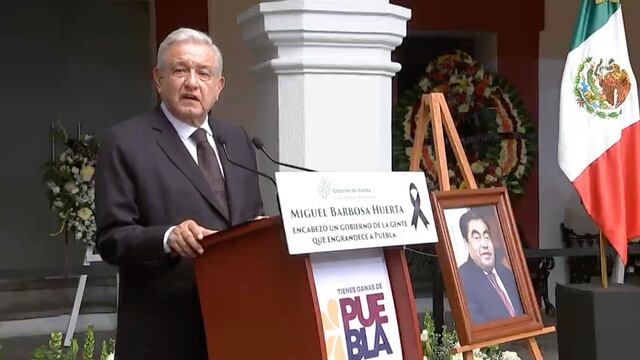AMLO en homenaje póstumo a Miguel Barbosa