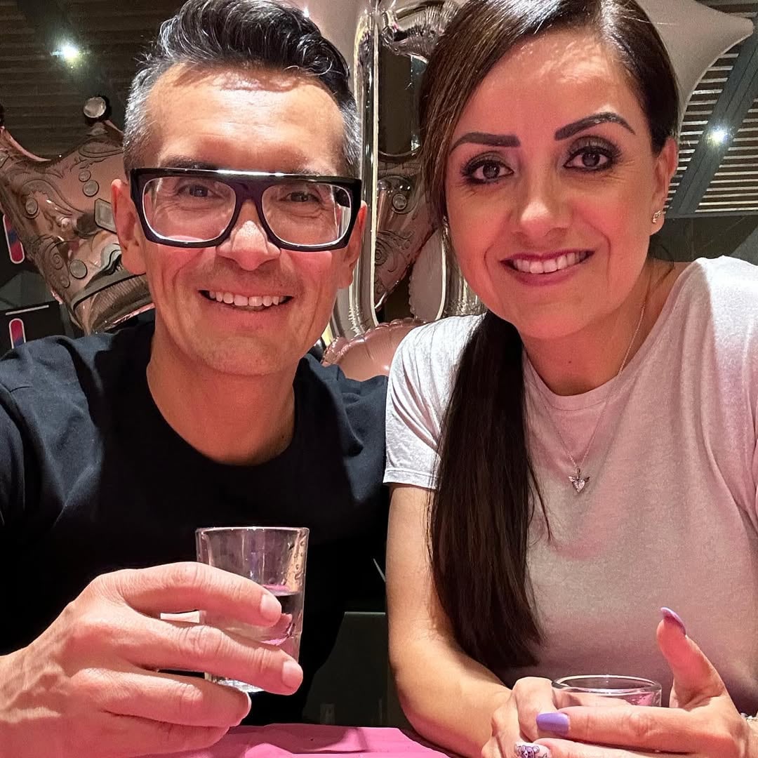 Sergio Sepúlveda con su esposa Laura Heredia.