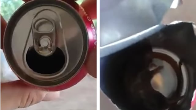 Rata muerta en Coca Cola.