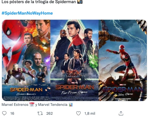 Reacciones de los fans al póster de 'Spider-Man: No Way Home'