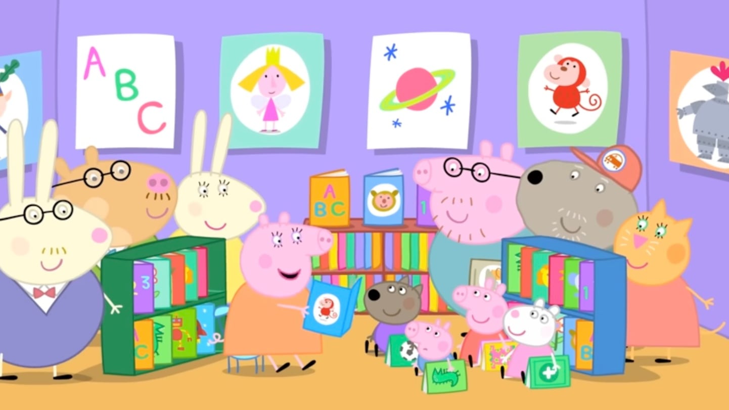 Peppa Pig va a la biblioteca con su familia: 2 horas de capítulos en YouTube para ver en español por el Día Nacional del Bibliotecario