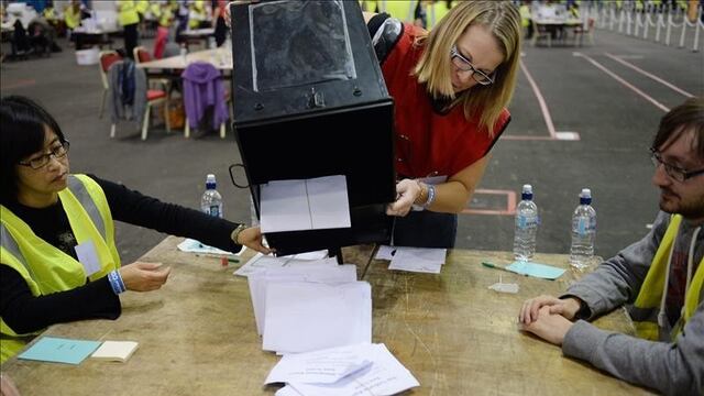 (EFE) Cierran urnas en Escocia y comienza recuento de votos
