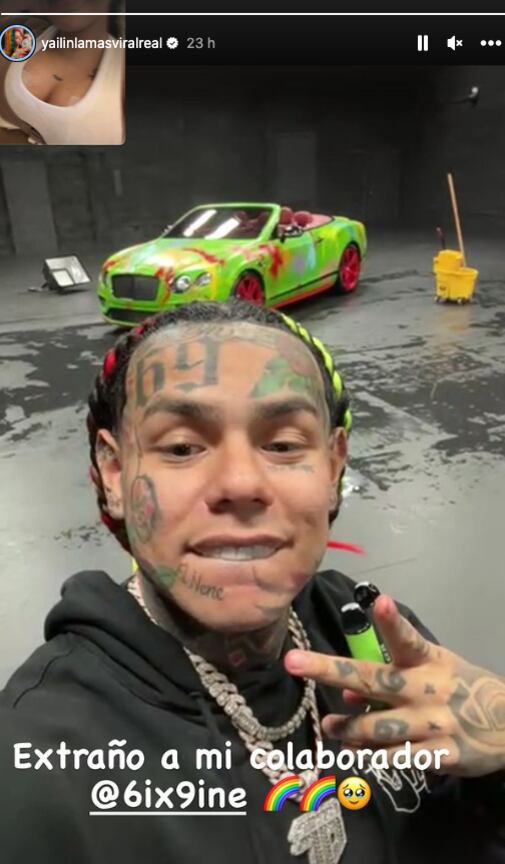 Yailin La Más Viral extraña a 6ix9ine y lo hace notar en sus redes sociales