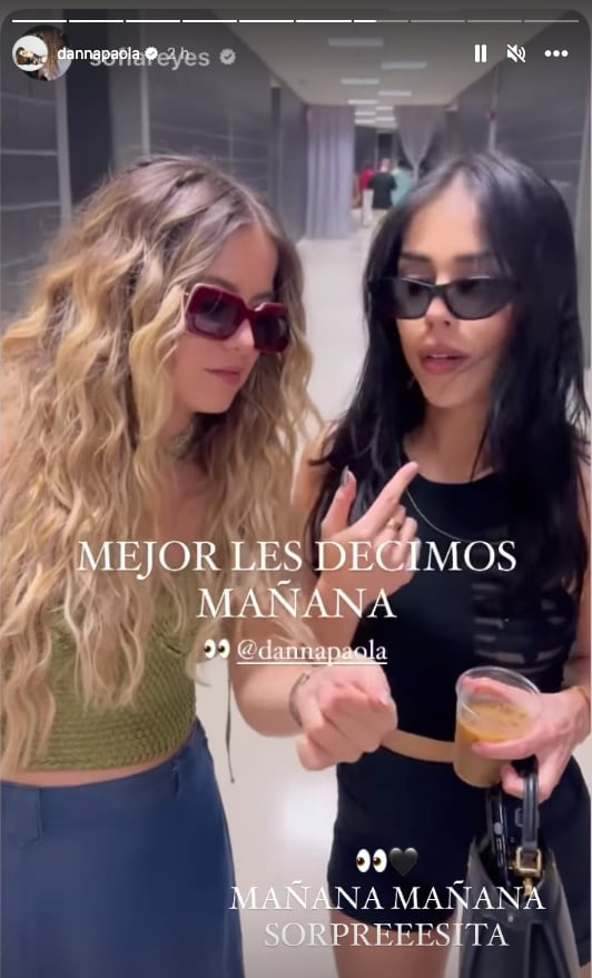 Danna Paola está en los ensayos de los Premios Juventud 2023 muy bien acompañada