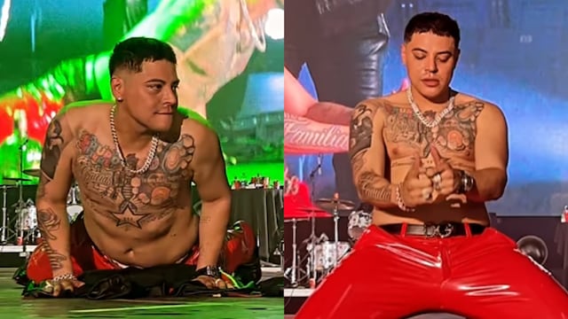 Eduin Caz saca su lado stripper y una se quejó de lo "corriente y vuelgar" que es.