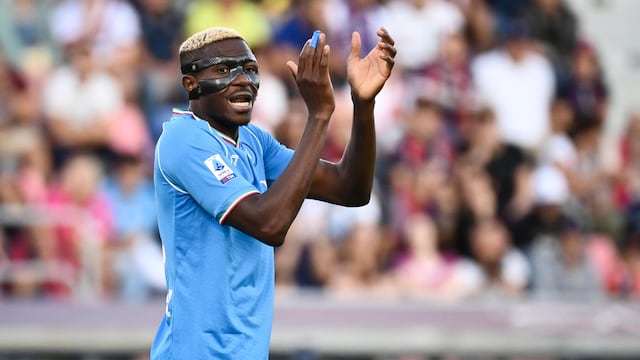 Victor Osimhen, delantero del Napoli.