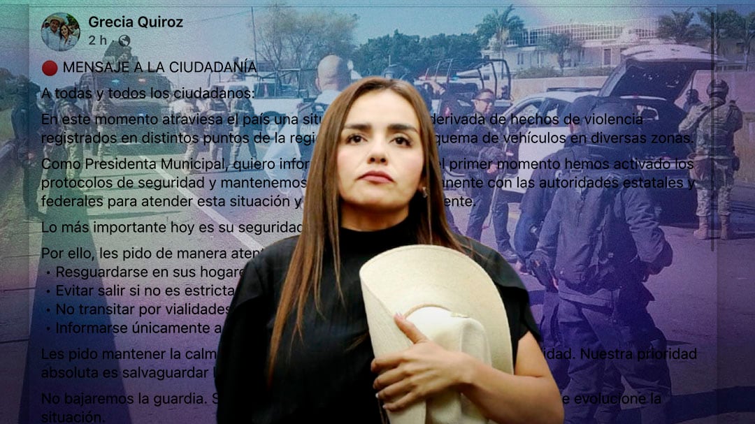 Grecia Quiroz llama a la calma en Uruapan por bloqueos y pide resguardarse