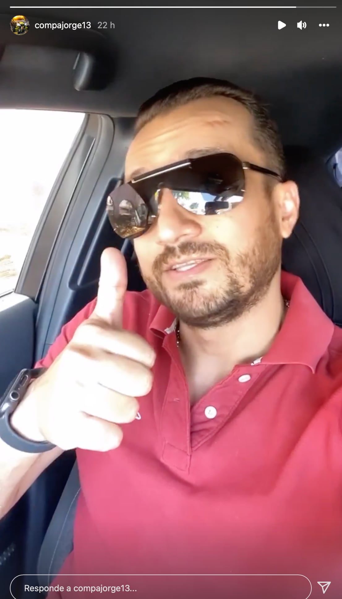 Ultima historiar en Instagram de “el Compa Jorge”