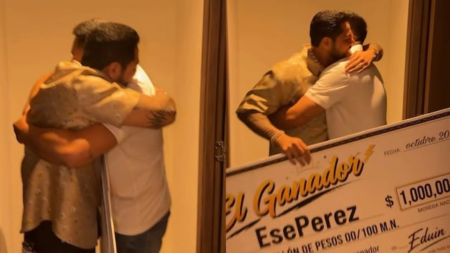 Eduin Caz le regala 1mdp a Ese Pérez.