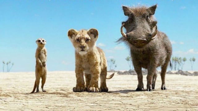 Timón, Pumba y Simba de El Rey León