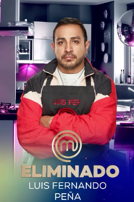Luis Fernando Peña fue el décimo eliminado de MasterChef Celebrity 2025