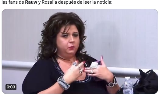 Memes lloran la ruptura de Rosalía y Rauw Alejandro