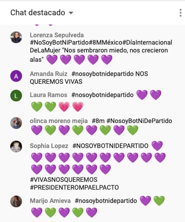 Protesta virtual en la mañanera de AMLO