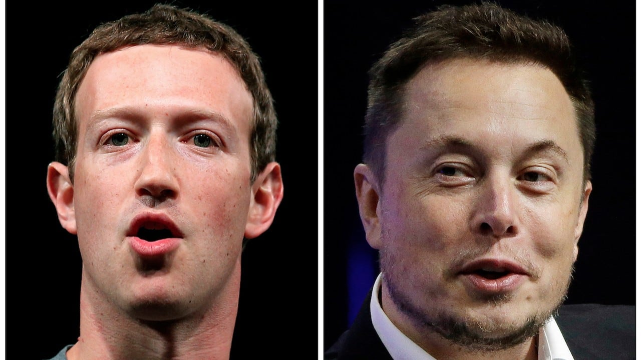 Mark Zuckerberg y Elon Musk.