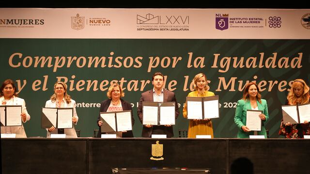 Samuel García firma ‘Compromisos por la Igualdad y Bienestar de las Mujeres’ para Nuevo León