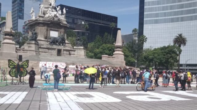 Bloqueo en Paseo de la Reforma hoy 30 de agosto por el día de la desaparición forzada