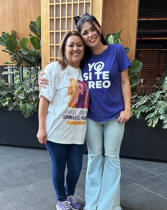Gomita y su mamá Elizabeth Campos