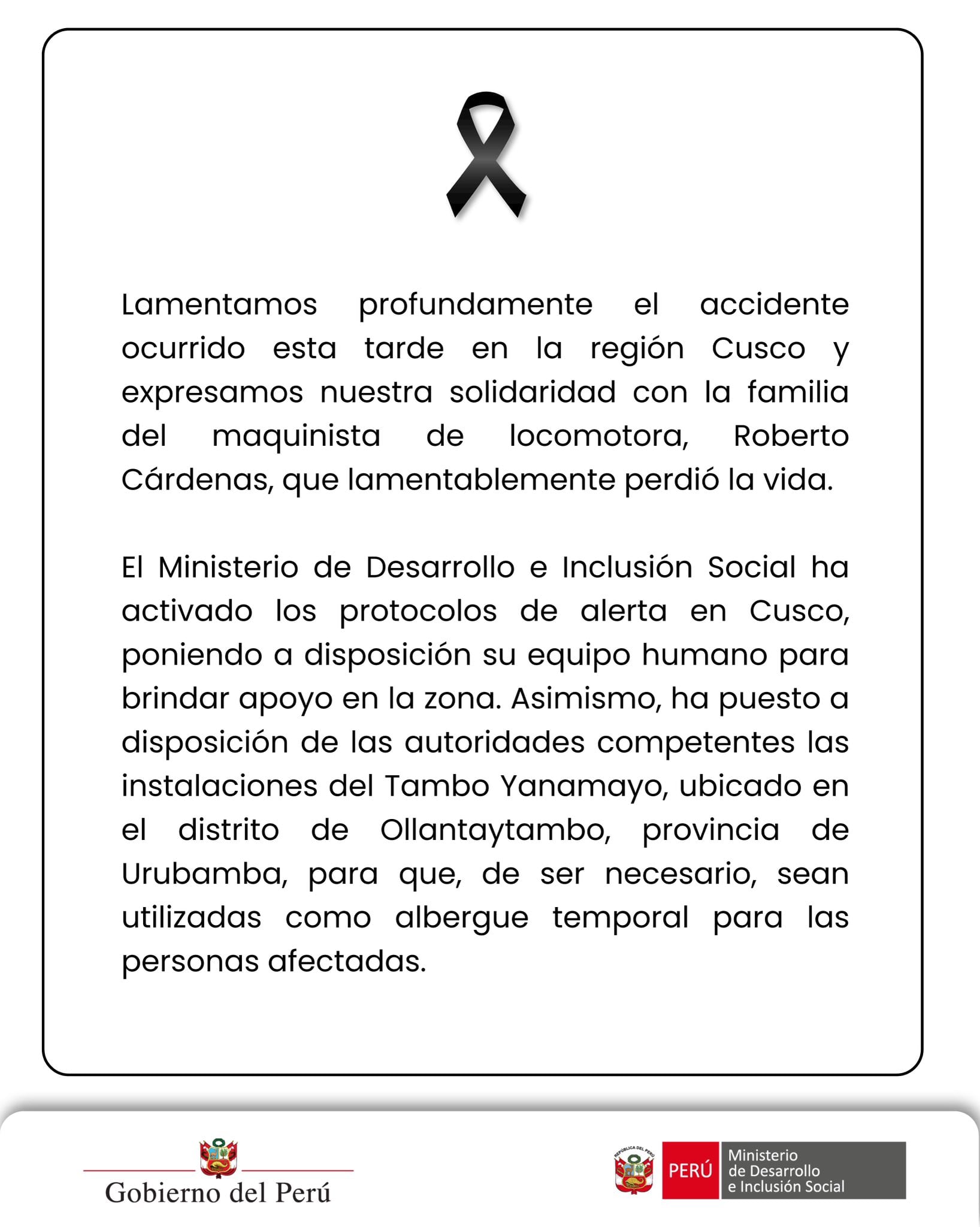 Accidente de trenes rumbo a Machu Pichu