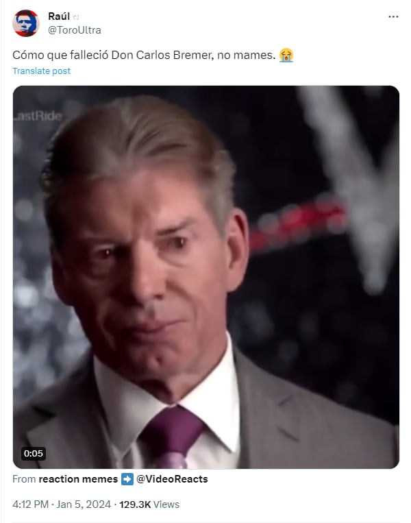 Memes por la muerte de Carlos Bremer