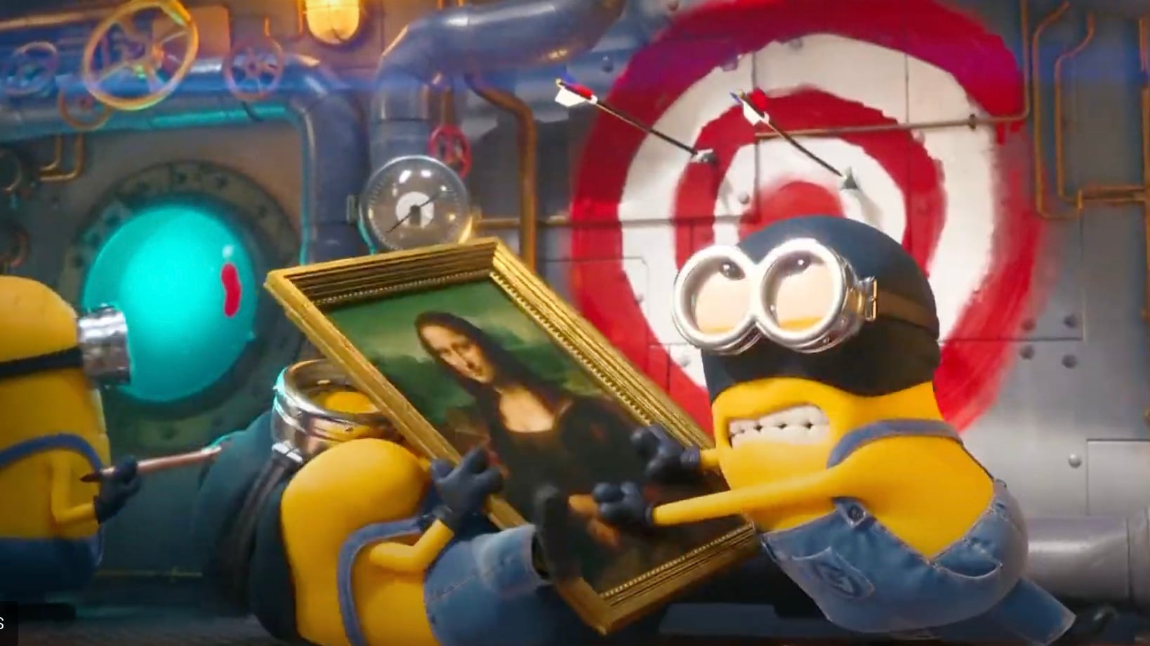 Minions con la Mona Lisa en París 2024