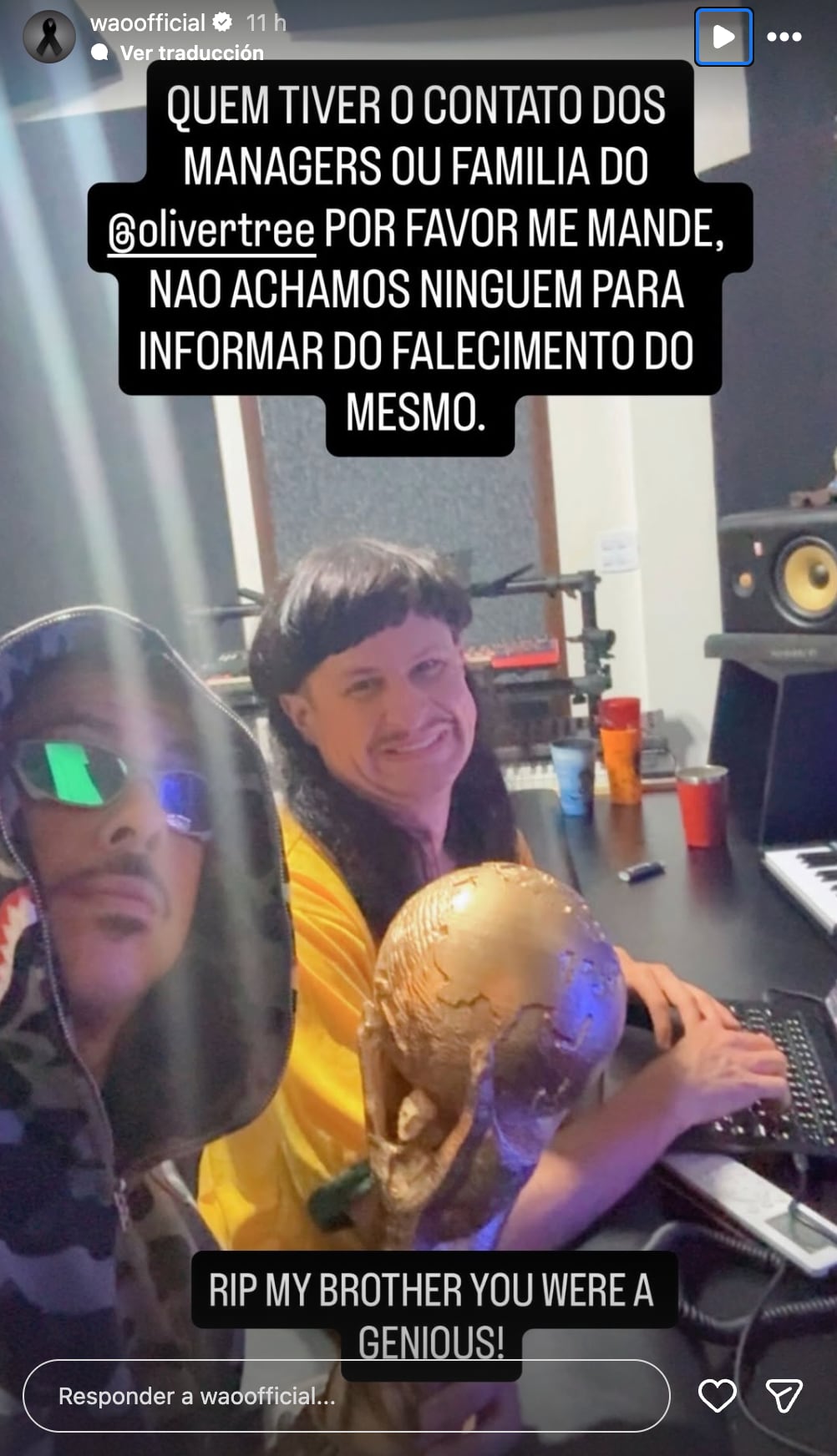 Victor WAO revela cómo evitó el accidente en el que murieron Oliver Tree y Gaspi
