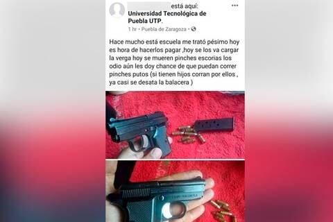 El post puso en alerta a las autoridades del plantel.