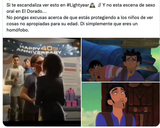 Escena de sexo oral en El Dorado.