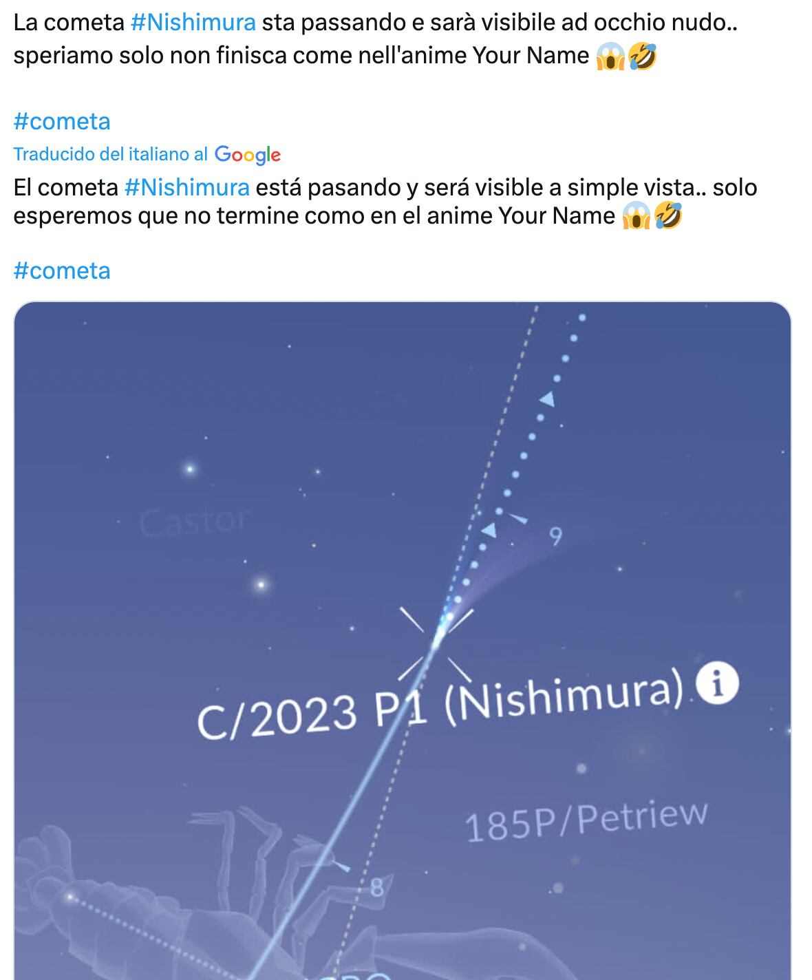 Cometa Nishimura