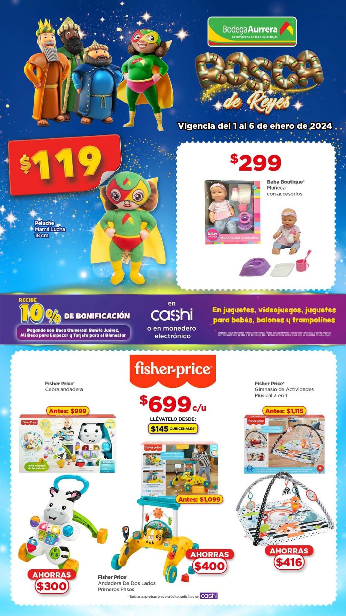 Las mejores ofertas de Bodega Aurrerá Reyes Magos juguetes 4 al 6 de enero 2024