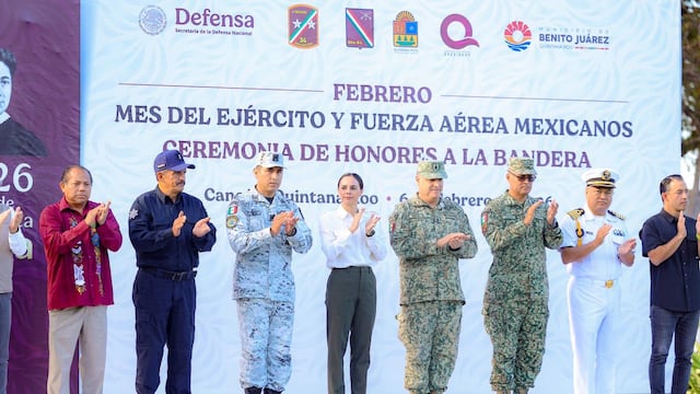 Cancún reafirma el respeto a los símbolos patrios y a las Fuerzas Armadas.