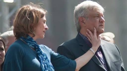 Beatriz Gutiérrez Müller y AMLO