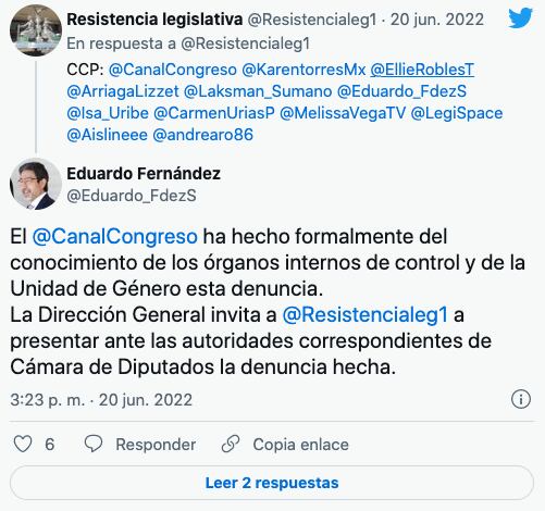 Eduardo Fernández, director General del Canal del Congreso, responden a denuncias contra Laksman Sumano Arias.