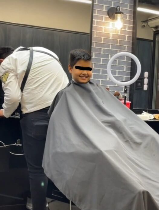 Niño se corta el cabello como Miguel Hidalgo