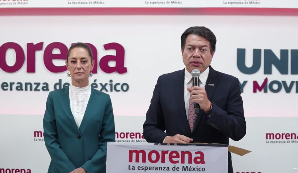 Conferencia de prensa de Claudia Sheinbaum y Mario Delgado