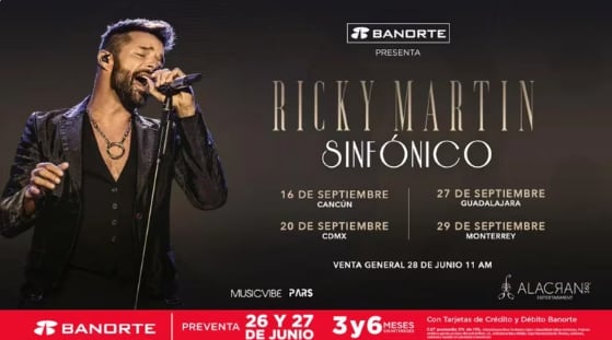 Ricky Martin sinfónico en México