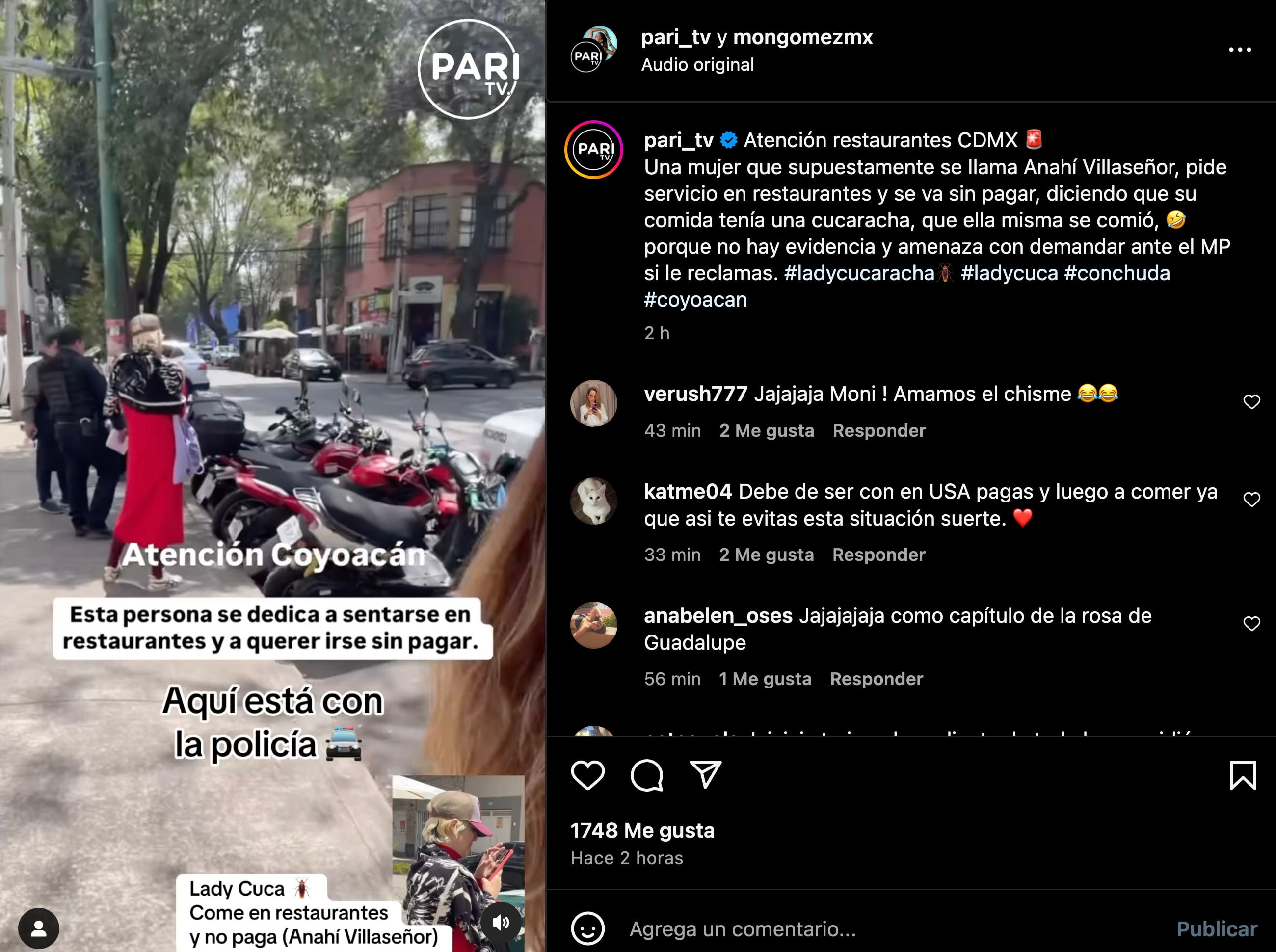 Nueva 'Lady Cucaracha' en CDMX