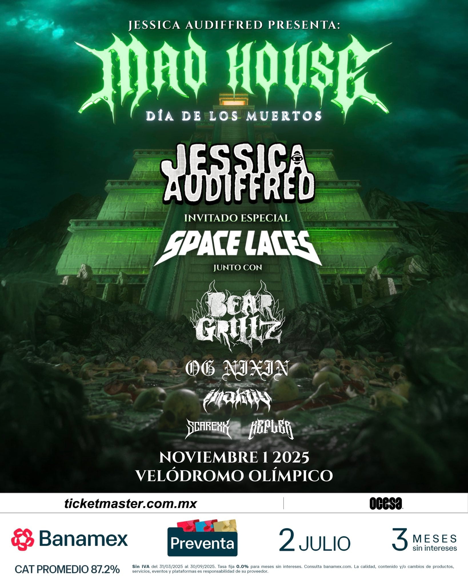 Jessica Audiffred, Mad House: Día de los Muertos