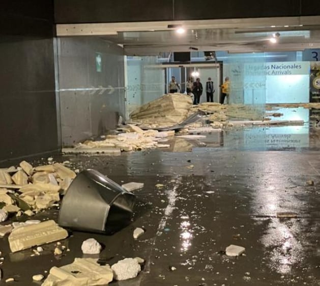 Daños en el aeropuerto de Acapulco por Otis