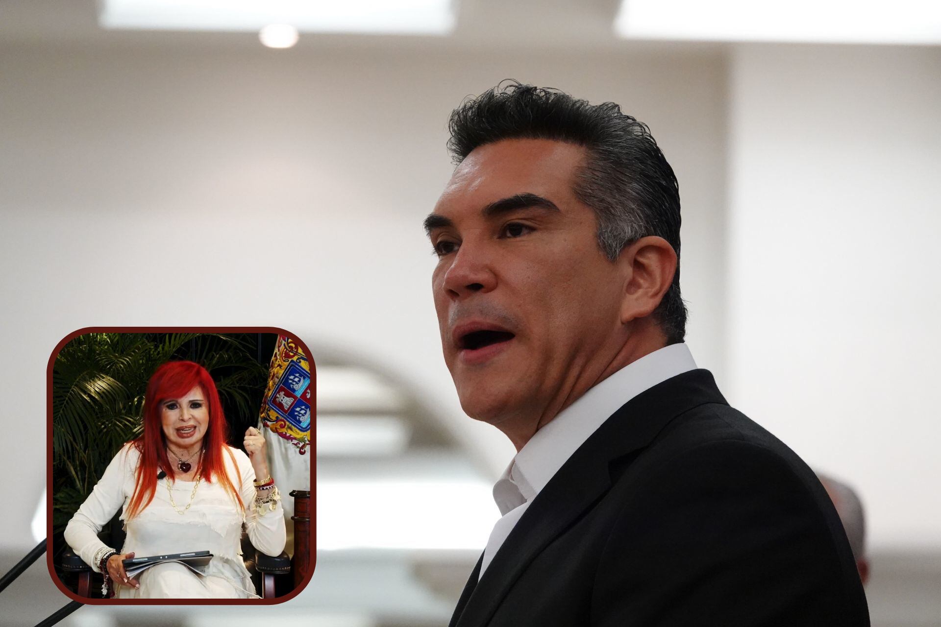 Layda Sansores y Alejandro Moreno