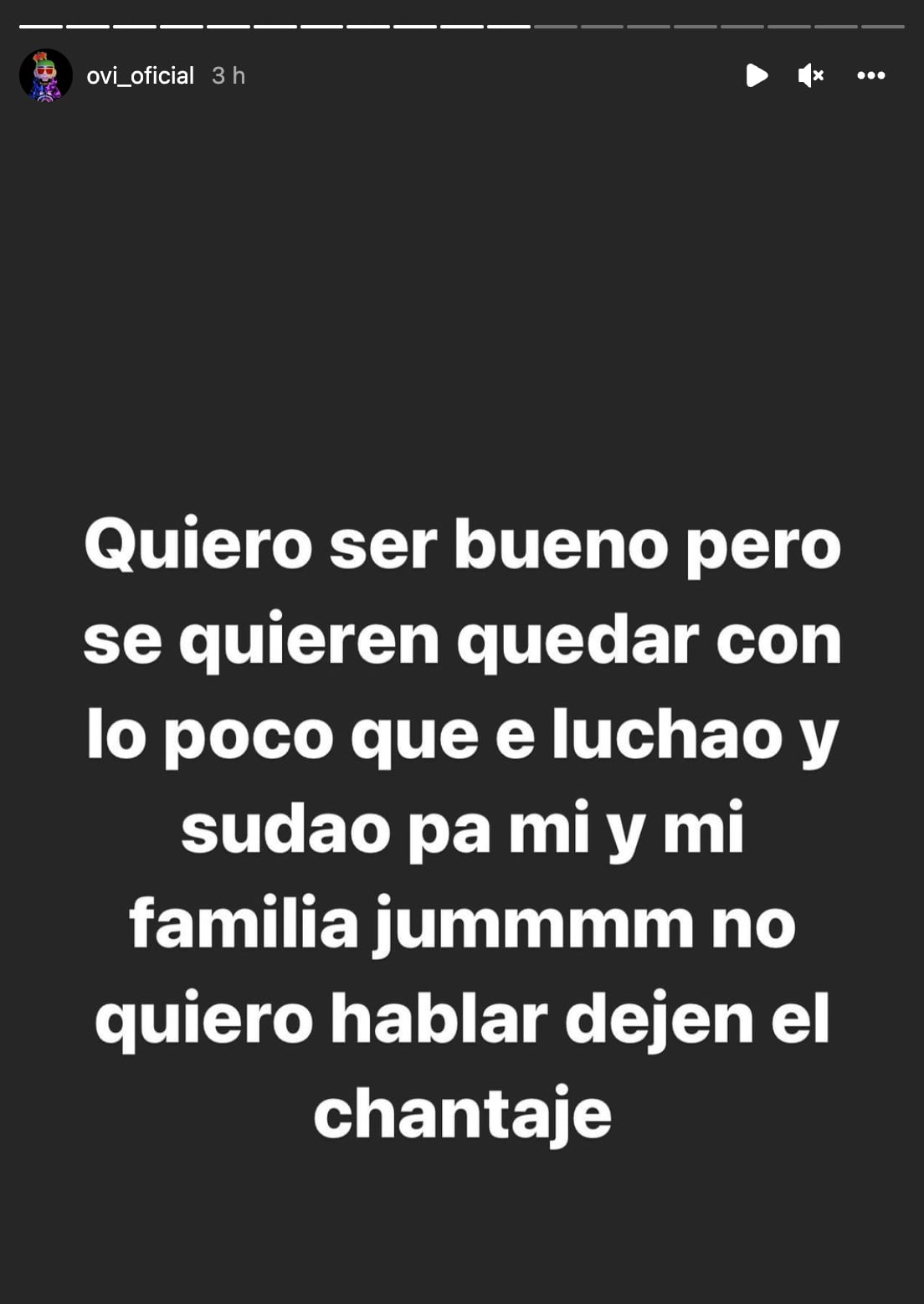 Ovi arremete contra la madre de su hijo