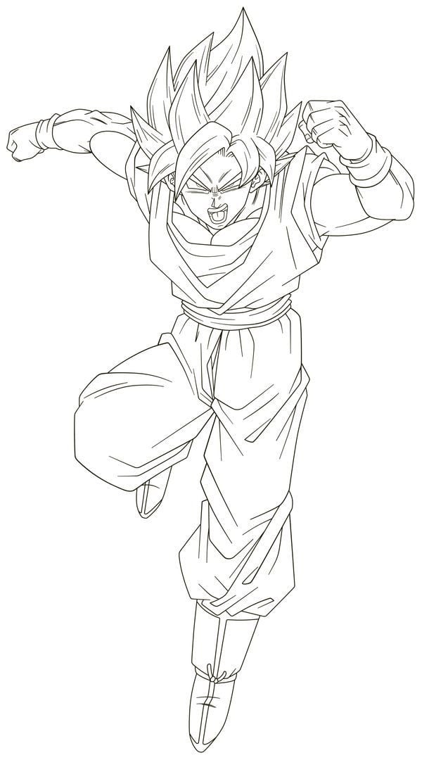 Dibujo de Goku de Dragon Ball por Día de Goku: