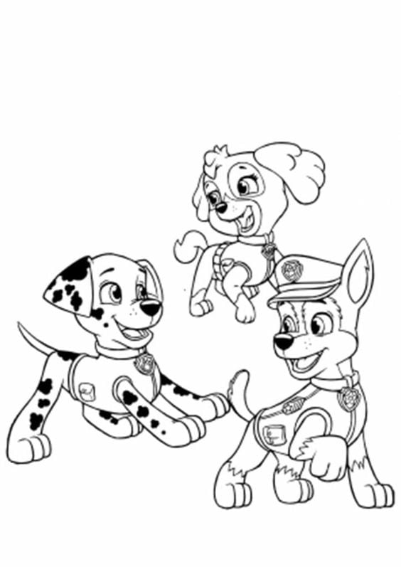 Dibujos de Marshall de Paw Patrol con temática de del Día del Niño