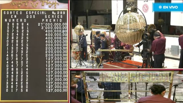 Sorteo Especial 289 de la Lotería Nacional