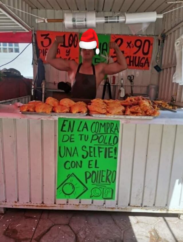 Promoción en pollería mexicana